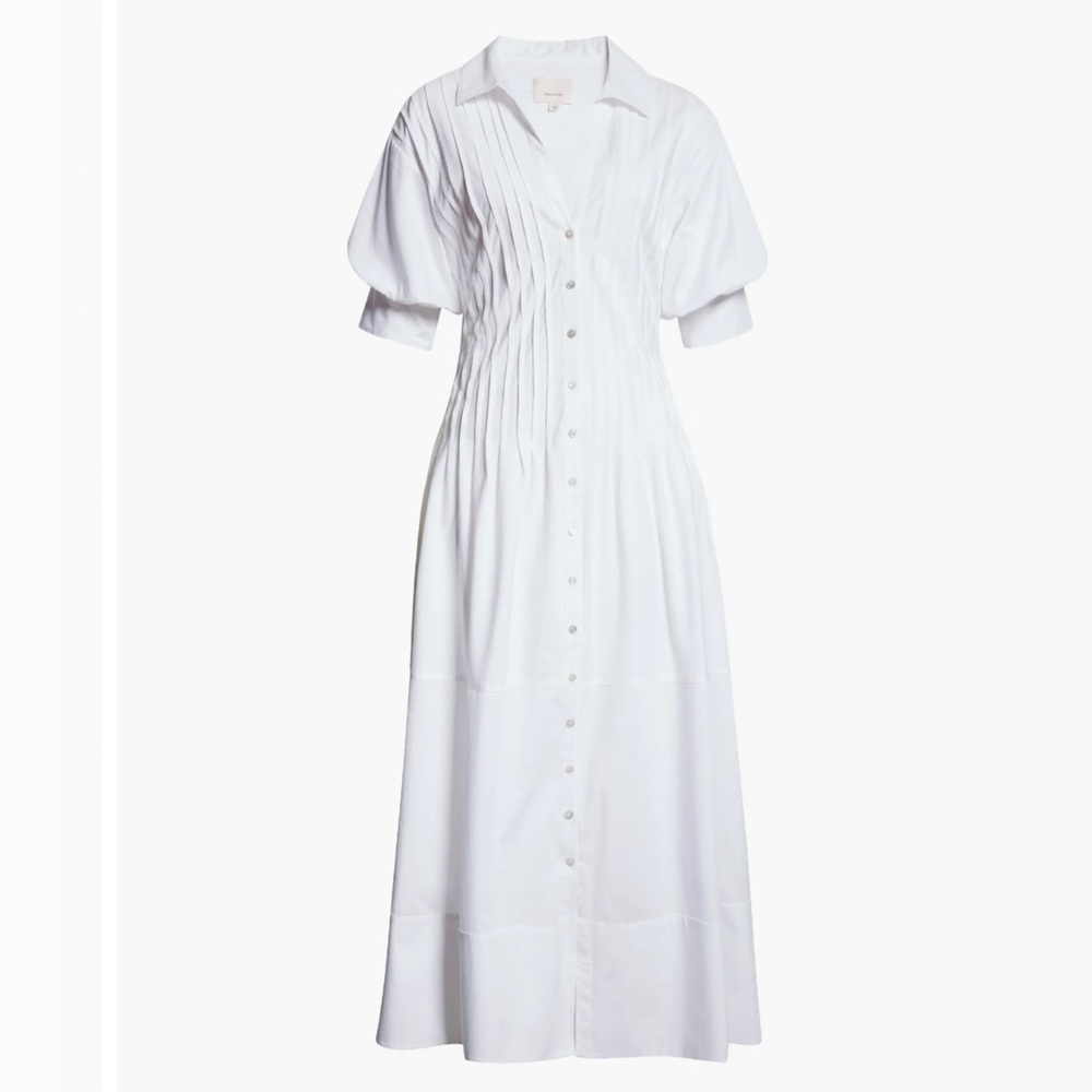 Cinq a Sept Monty Midi Dress White - Picture 6 of 15